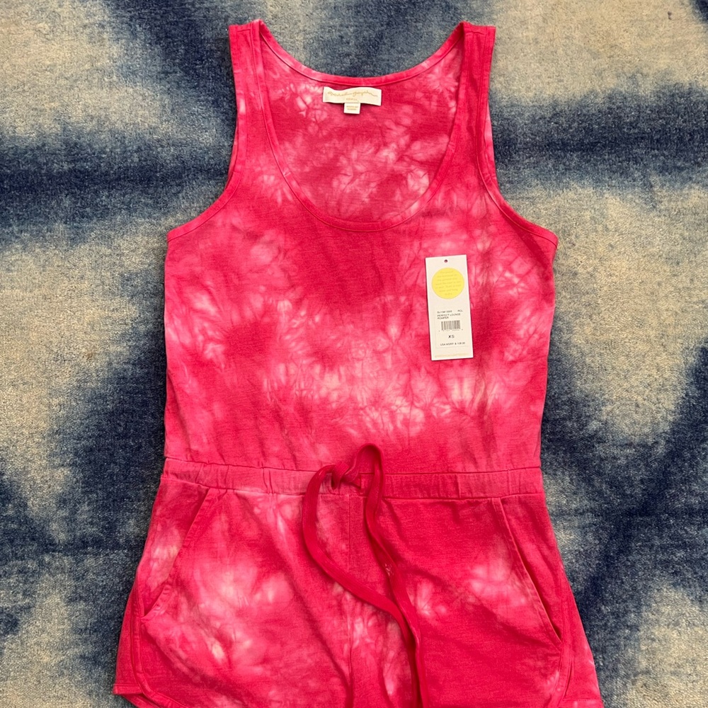 NWOT Spiritual Gangster pink tie dye romper XS